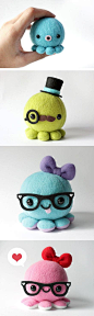 美国女手工艺者Amanda的一些章鱼造型玩偶