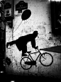 Stanko Abadžic :: Bicycle art on wall, 2008: 