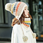 秋冬季韩版潮百搭甜美可爱针织毛线帽
