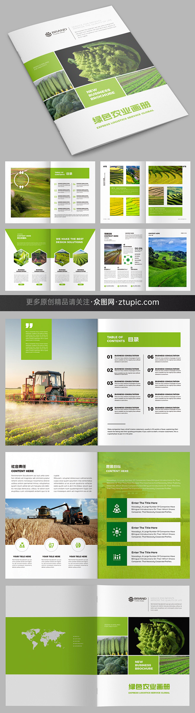 绿色食品农业招商宣传册