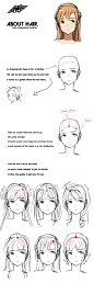 About Hair. manga hair composition tutorial by Oinario.deviantart.com on @deviantART