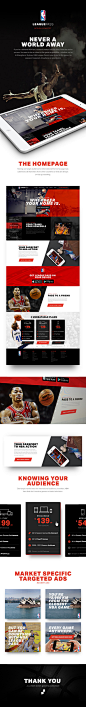 NBA联赛设计概念欣赏 - WEB Inspiration