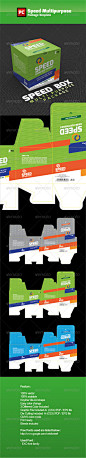 SpeedMultipurpose Package Template纸盒包装设计素材模板源文件-淘宝@北坤人素材