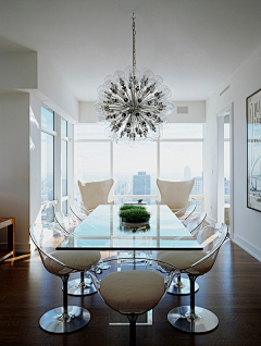 家居装饰空间采集到曼哈顿中城现代公寓设计