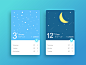 Weather#天气##UI##card##float button#