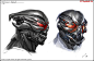 Crysis 3 nanosuit helmet created in Photoshop by Crytek concept artist Timur Mutsaev of Frankfurt, Germany!!! http://timurm.cghub.com/images/