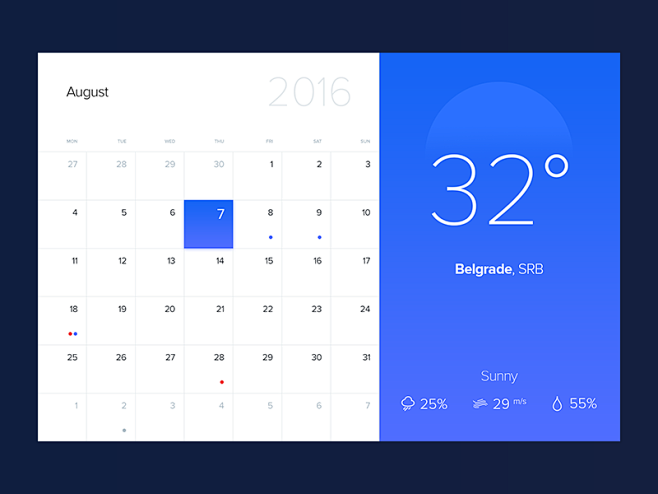 Calendar / Weather W...