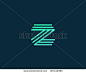 Abstract Letter Z logo design template. Line vector symbol. Premium elegant sign mark icon