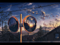 original cola (gotouryouta) letterboxed cable chain-link fence cloud fence house mirror mountain no humans outdoors pole power lines reflection road scenery sky smoke star (sky) traffic mirror tree twilight utility pole (object) window