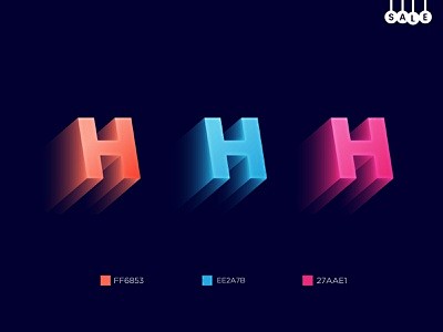 H logo(3d style) - H...