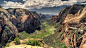 General 2560x1440 landscape nature canyon valley cliff sunlight rock mountains shadow