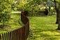 Cor-Ten Cattails Sculptural Fence