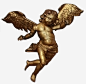 铜像高清素材 天使 婴儿 欧美 翅膀 铜像 免抠png 设计图片 免费下载