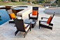 Martano Outdoor Chair Set contemporary-outdoor-lounge-sets