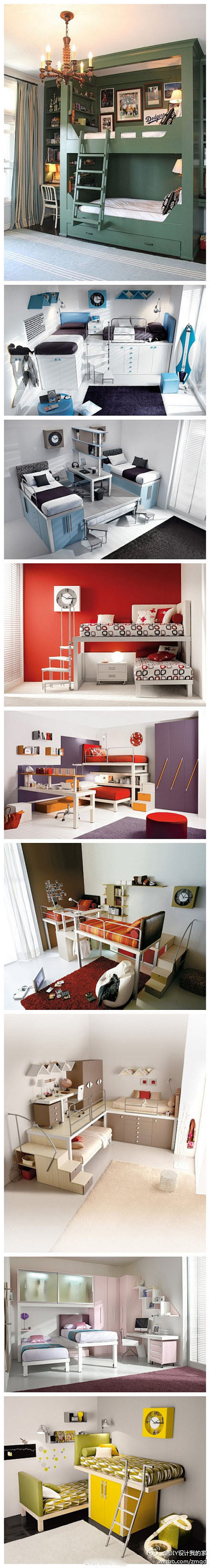 组合式家具的儿童房，为你的孩子选一间吧~...
