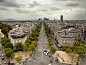 Paris rooftops and La Defense, Paris, France