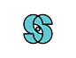 Soothsayer V2 s ss monogram mark eye logo design branding identity log