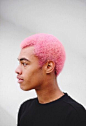 Pink afro