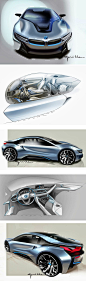 BMW i8-Great supercar design sketches & 3DBMW i8-Great supercar design sketches & 3D