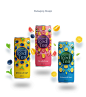 Biooma Organic Iced Tea Packaging 果汁 饮料 创意 设计 水果 包装 罐装 创意 大气 简约