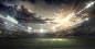 Sport Backgrounds. Dramatic Stadium. Sport Arena