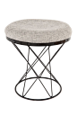 The Tyras Grey Stool