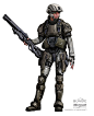 Halo Army Ranger explorations for Halo: REACH, Isaac Hannaford