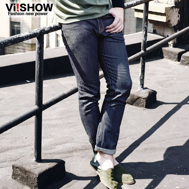 viishow2013秋装新款男士牛仔裤...