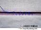 藏针缝--不织布手工基础教程 如图在布的边沿缝出这样的线迹。 http://www.ershenghuo.com/ShouGongZhiZuo/BuYidiy/241202