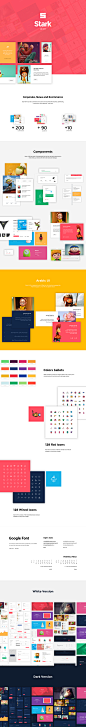 Free PSD Stark UI Kit on Behance