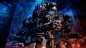 General 1920x1080 artwork digital art robot mech machine gun war futuristic science fiction