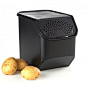 Modular Mates® Potato Smart Container - Black base/Black cover:          Keep your potatoes fresh and firm with the all new Potato Smart Container. With its convenient design, the container's flip-front access panel has the ideal number of holes to ensure