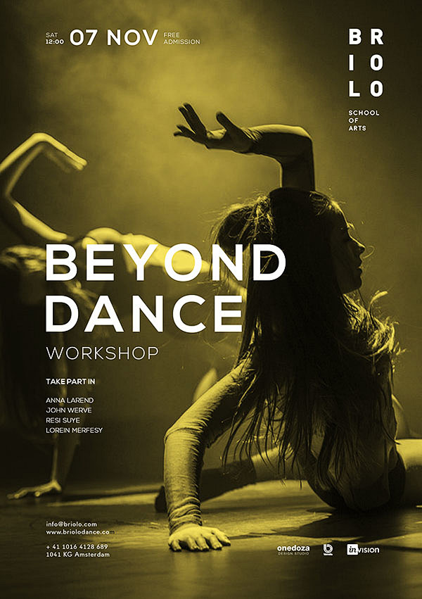 Briolo舞蹈艺术学院系列海报设计欣赏...