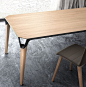 Rectangular wooden table LANA - Willisau