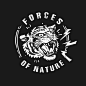 Tiger forces of nature t-shirt design vector