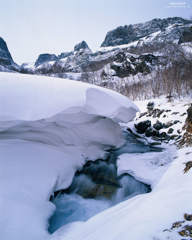 雪景 冬季背景 雪天 唯美背景9 #素材...