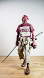 Popbot - E.D.O. RED COMMANDER - Threea Ashley Wood 1/6 3A TK Tomorrow King Edo : US $135.00 Used in Toys & Hobbies, Action Figures, Designer & Urban Vinyl