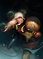 Samus, Dave Greco : Hey all! We recently decided to tackle a Samus fan art on stream this week. I realized I had never painted one in my life and we deiced to fix that! Trying to spend more time on detail and rendering.. I also spent more time than usual 