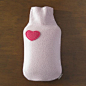 Birthday Gift for Mom. Cozy Cashmere Hot Water Bottle Cover. Purple with Pink Heart. Pure Cashmere Hottie Cover. Gift for Grandma : When the winter wind is howling outside, or when youre not feeling well and just want to get comfy, snuggling up with a hot