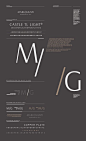 Mark Giusti Brand Development by Nour S. Kanafani, via Behance is fresh and clean as it is angled to accentuate the delicate yet polished features of not only the typeface but also the brand.