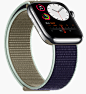 Apple Watch Series 5 - 设计 : Apple Watch Series 5 配备全天候视网膜显示屏，包含全新的钛金属材质表款，拥有能在 app 中告诉你当前朝向的指南针功能。