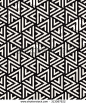 Vector seamless pattern. Modern stylish texture. Repeating geometric tiles with striped triangles. Hipster monochrome print. Trendy graphic design. - stock vector: 