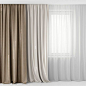 curtains and tulle  3d model max obj fbx 1