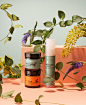 Flower Garden for LABEL Magazine : Still life editorial featuring organic cosmetics for LABEL Magazine