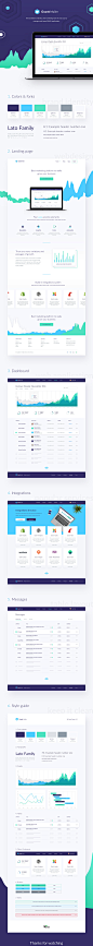Grantt Mailer - web application & landing page : Today I want to present you one of our latest works - full UI design for Grantt Mailer - web based SAAS application which handles all your newsletter marketing actions in one easy-to-manage place.
