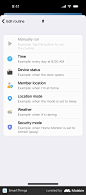 SmartThings Creating an automatic routine screen