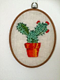 Cactus Embroidery