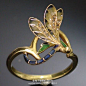 【新艺术风格珠宝|蜻蜓主题】这个时期的艺术风格崇尚自然与活力，用奇艺流动的线条，华美绚丽的纹彩使珠宝玉石闪耀着不一样的生命力。Rene Lalique是那个时代当之无愧的大神，直至今天…