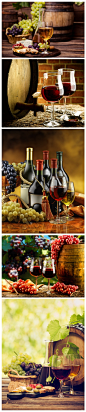 JPG 15p葡萄美酒红酒夜光杯聚会 网站PS海报印刷高清摄影图片素材-淘宝网