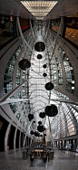 Allen Lambert Galleria by Santiago Calatrava at Brookfield Place, panorama shot, Toronto, ON  Sam Javanrouh